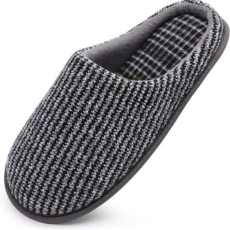Memory Foam Indoor Scuff Slippers Soft Slip On For Everyday Comfort