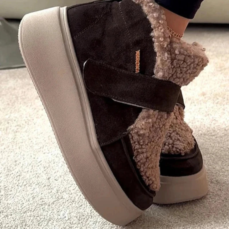 Fleece Lined Platform Boots