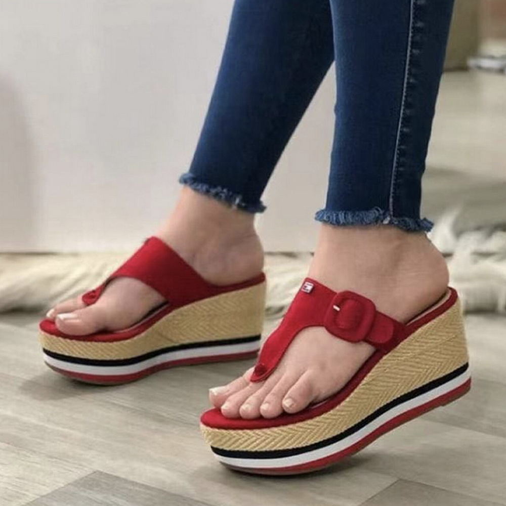 Ladies Platform Wedges Slippers