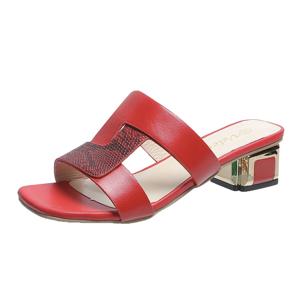 Non-Slip High-Heeled Slides Sandals