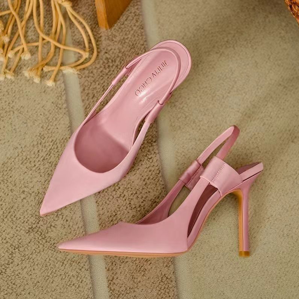 Pointed Toe Slip On Thin High Heels