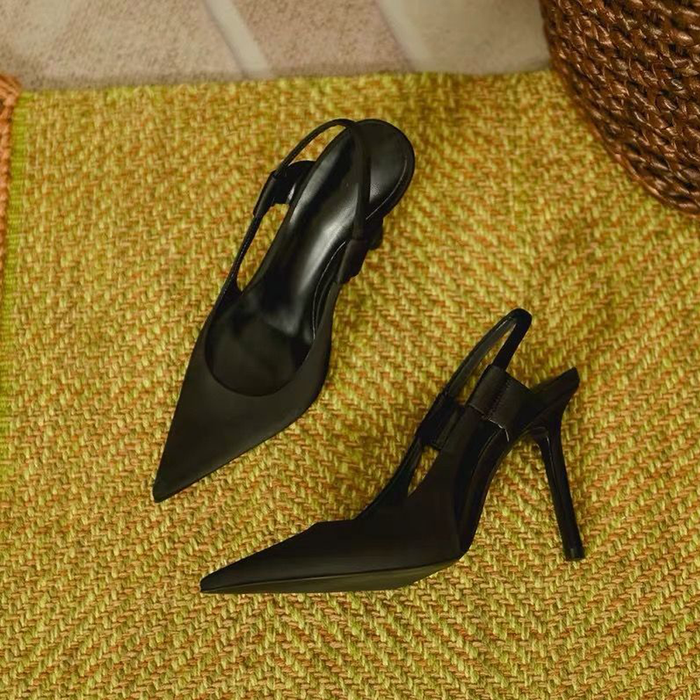 Pointed Toe Slip On Thin High Heels