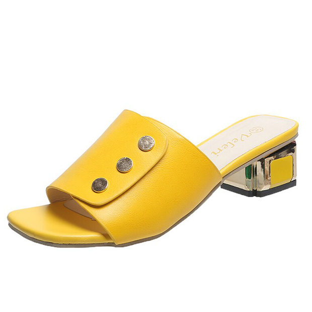 Summer Fashion Heels Slides