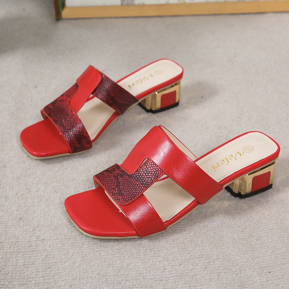 Non-Slip High-Heeled Slides Sandals