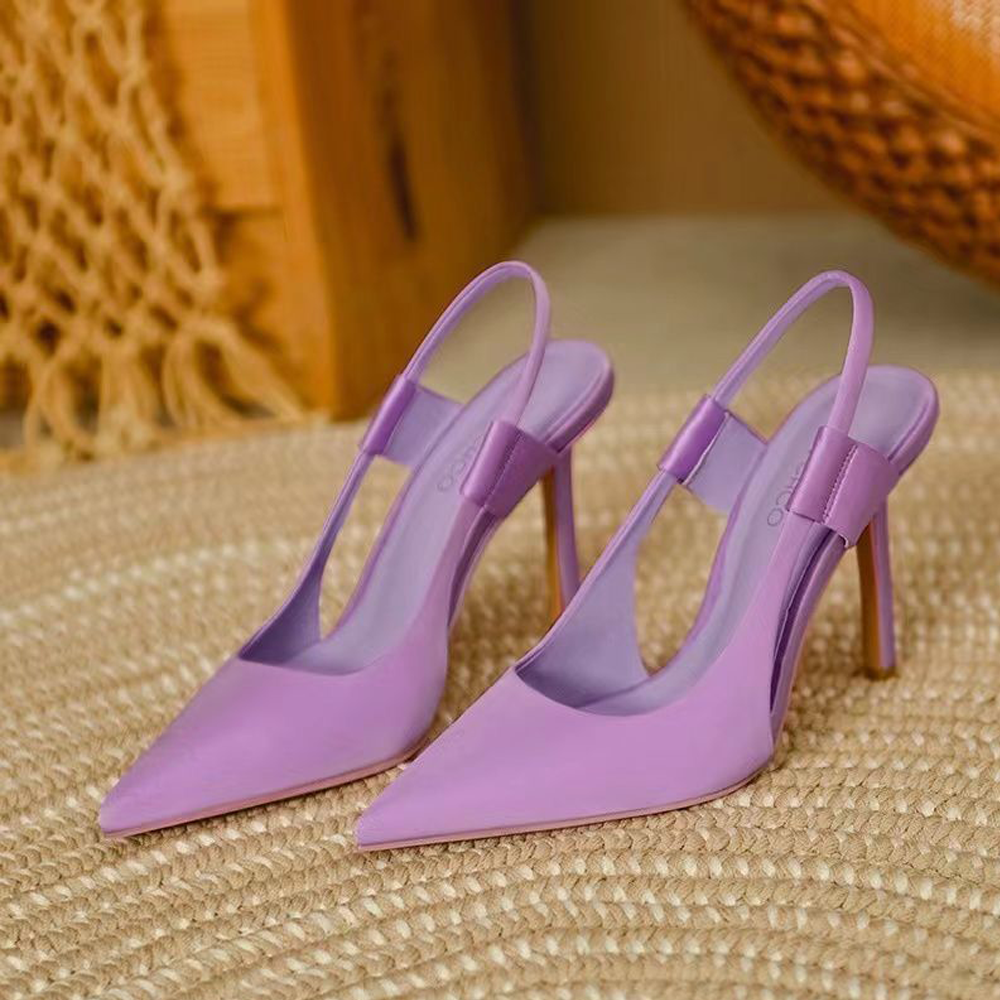 Pointed Toe Slip On Thin High Heels