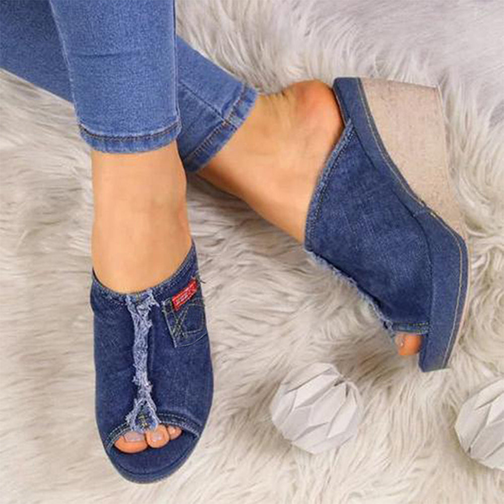 Thick Bottom Slipper Wedges