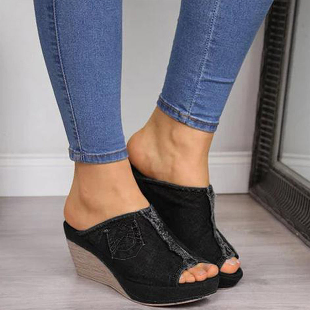 Thick Bottom Slipper Wedges