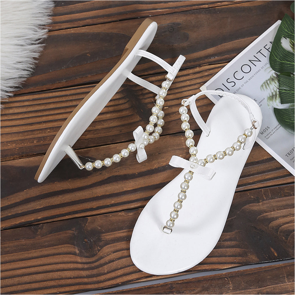 Flat Pearl Sandals