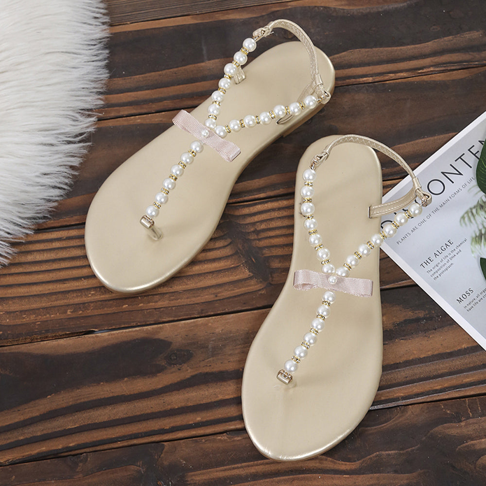 Flat Pearl Sandals