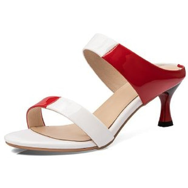 Open-Toe High-Heeled