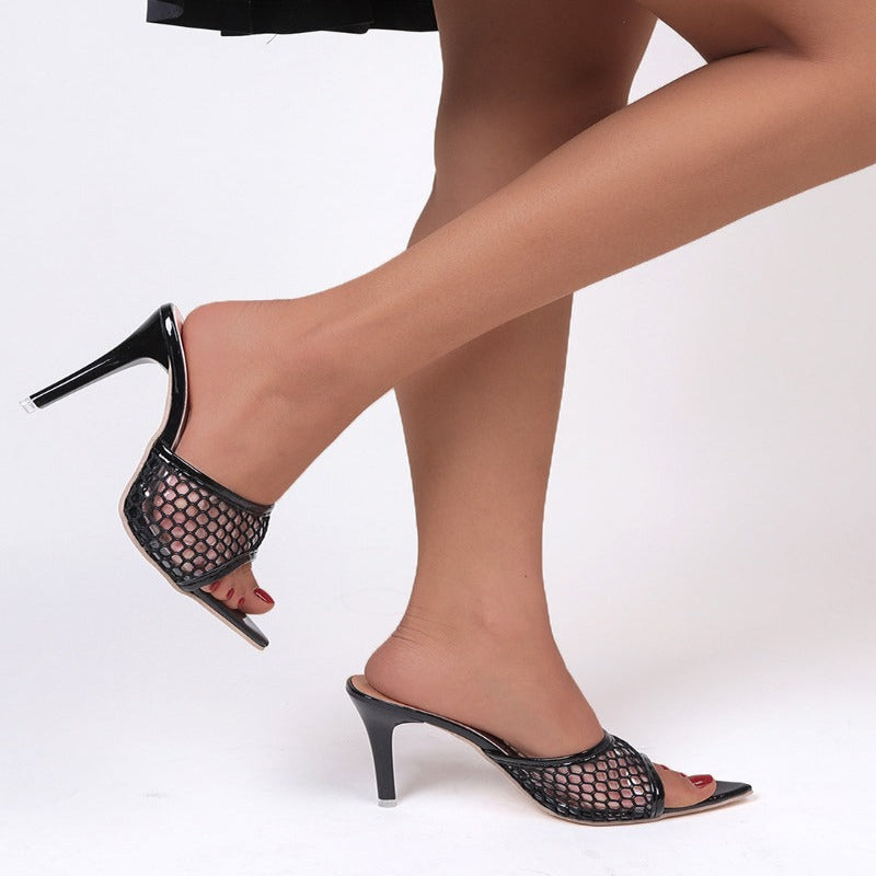 Square Toe High Heels For Ladies