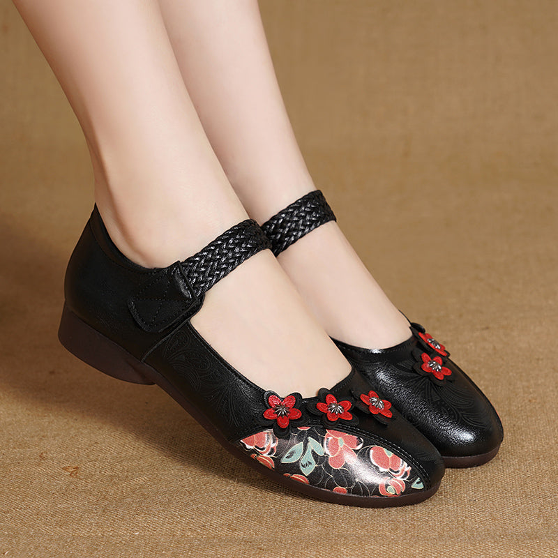 Spring Fashion Flower Flat Shoes