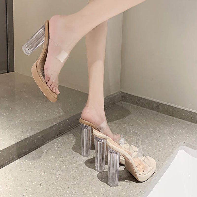 Transparent High Heels Women