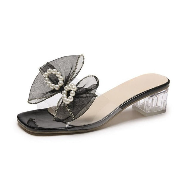 PVC Jelly Sandals Women Crystal Peep