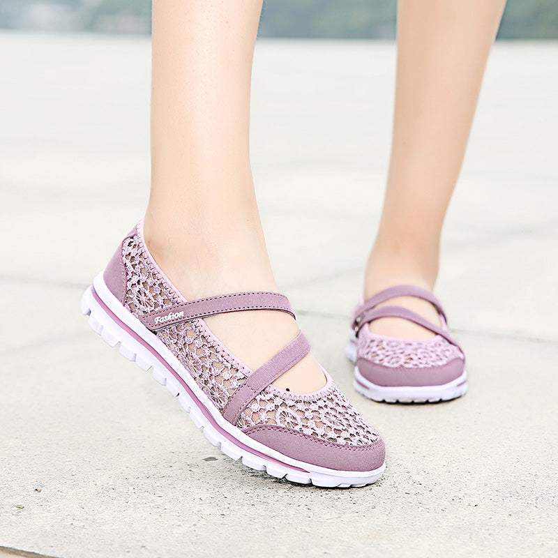 Women's Mesh Flat Walking Shoes