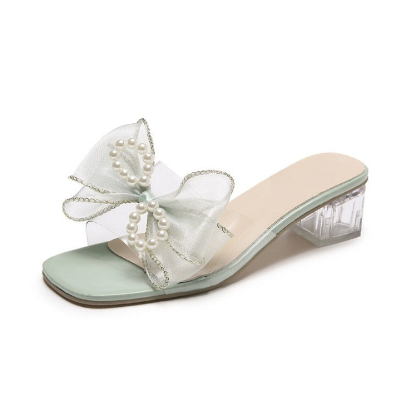 PVC Jelly Sandals Women Crystal Peep