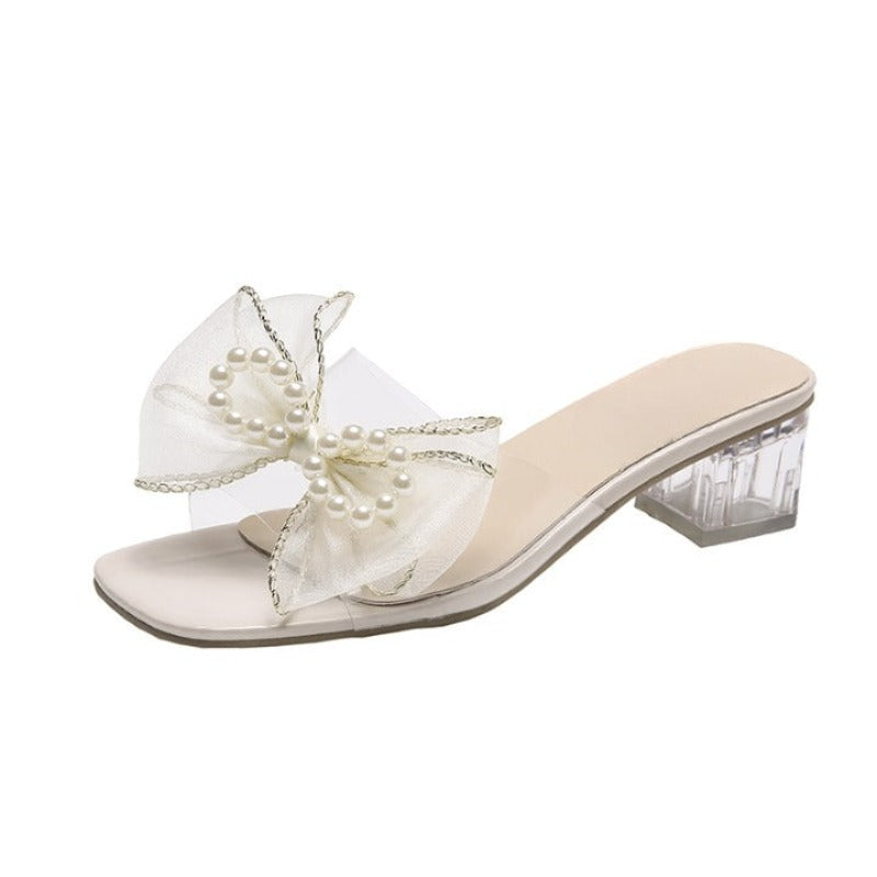 PVC Jelly Sandals Women Crystal Peep