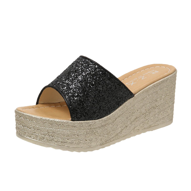 Summer Wedge Slippers For Women