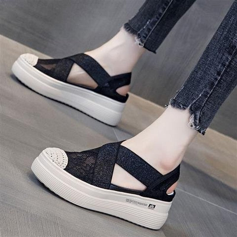 Retro Mesh Women Sandals