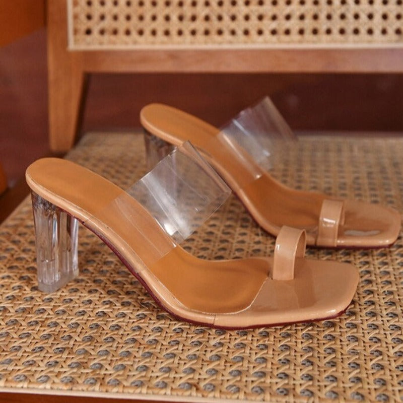 Fashion Transparent Women's Slippers