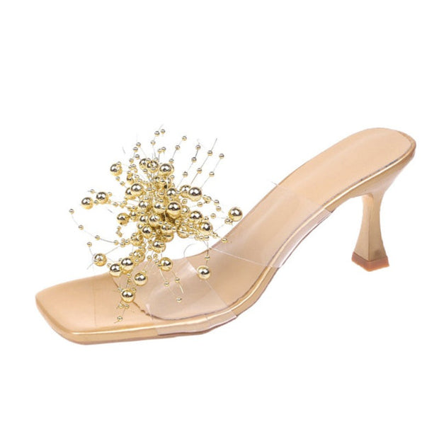 High Heels Slides Ladies Party Sandals