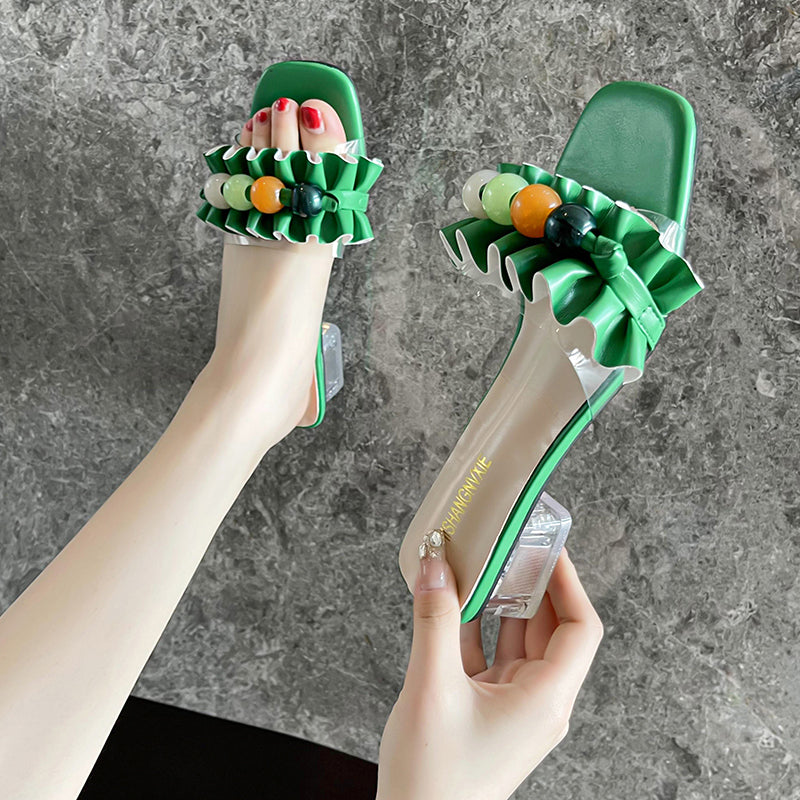 Casual Sandals Slippers Ladies High Heels