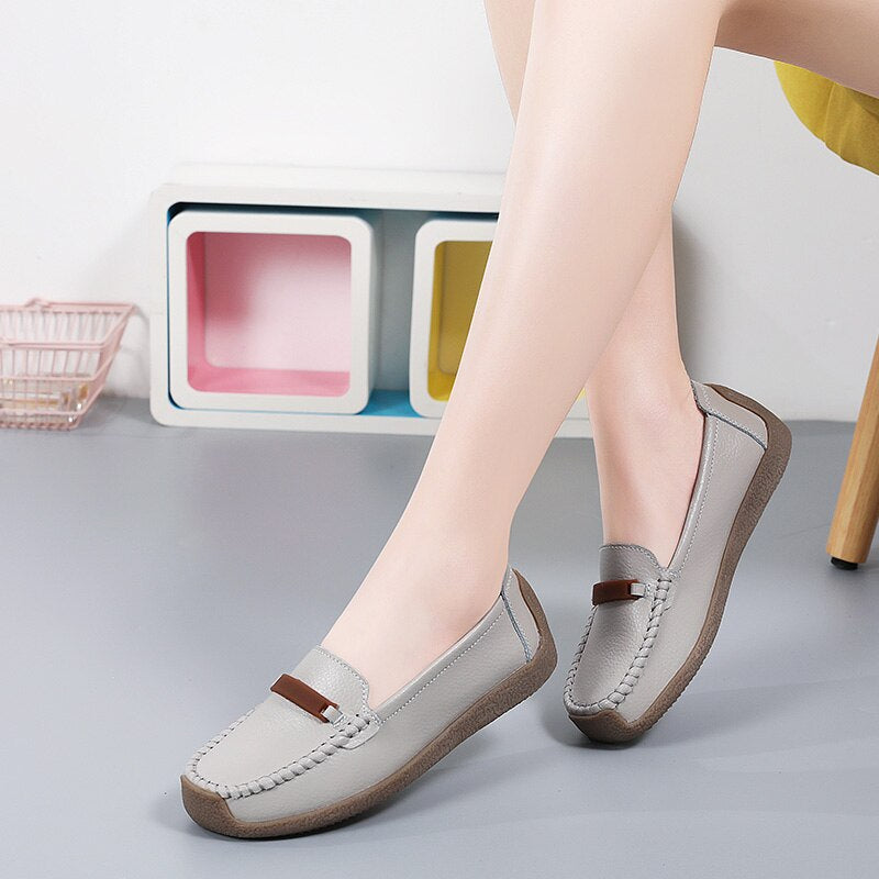 Women's Genuine Leather Flat