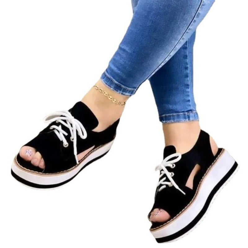 Casual Fabric Platform Shoes