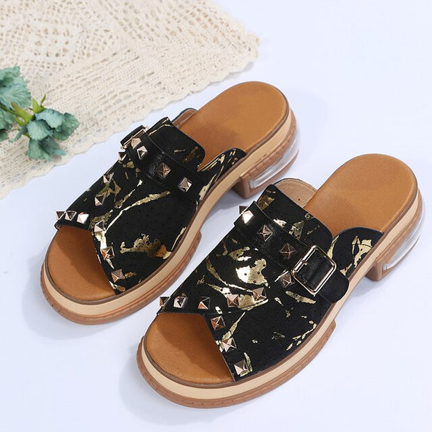 Fashion Riveting Women Zapatos De Mujer Casual  Summer Shoes