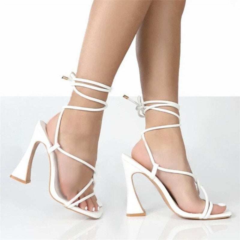 Gladiator Clip Toe High Heels