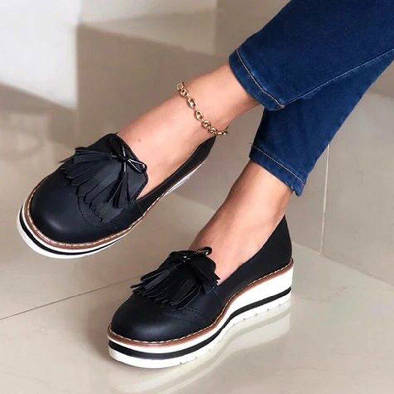 Bowknot Loafers Slip On Flat