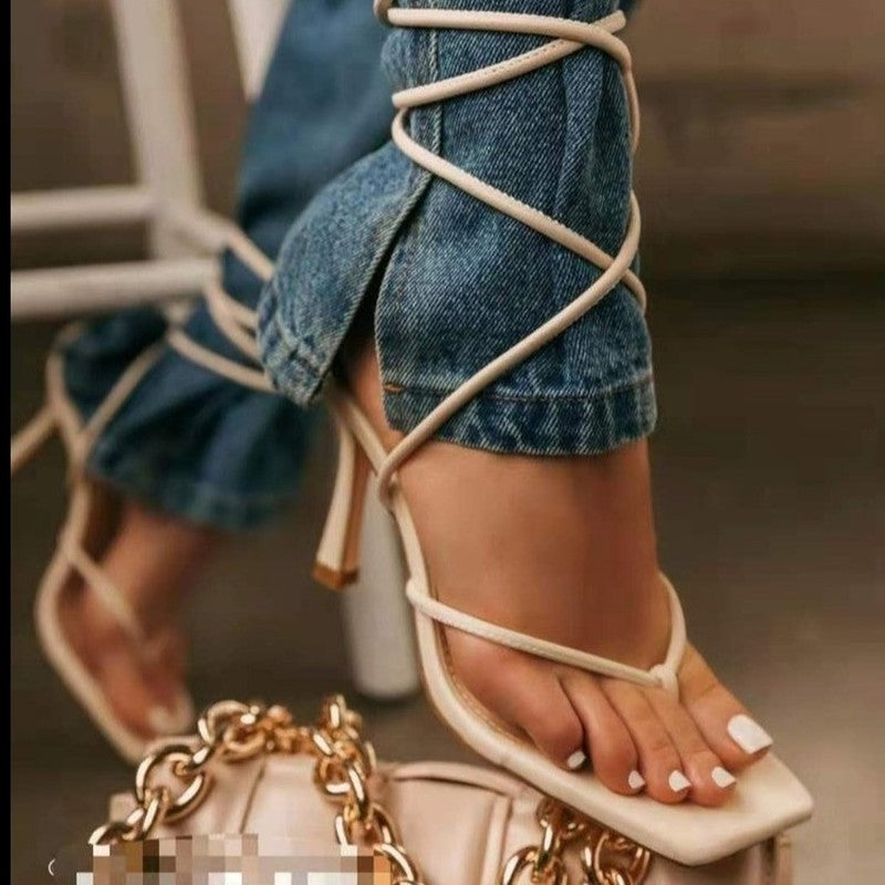 Ankle Strap Ladies Thin High Heels