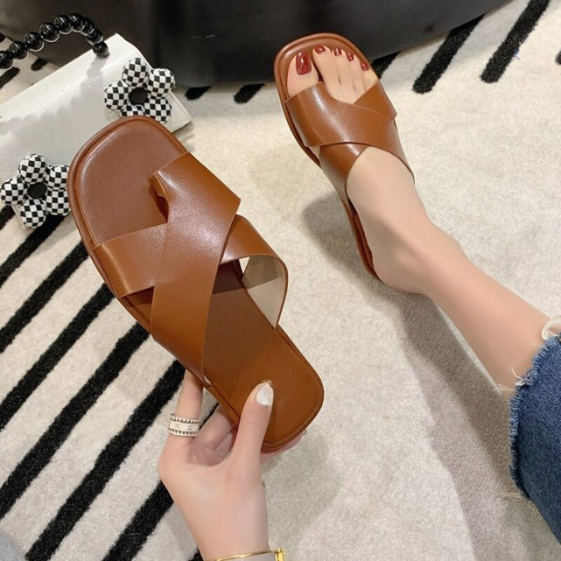 Open-Toe Women's Slippers