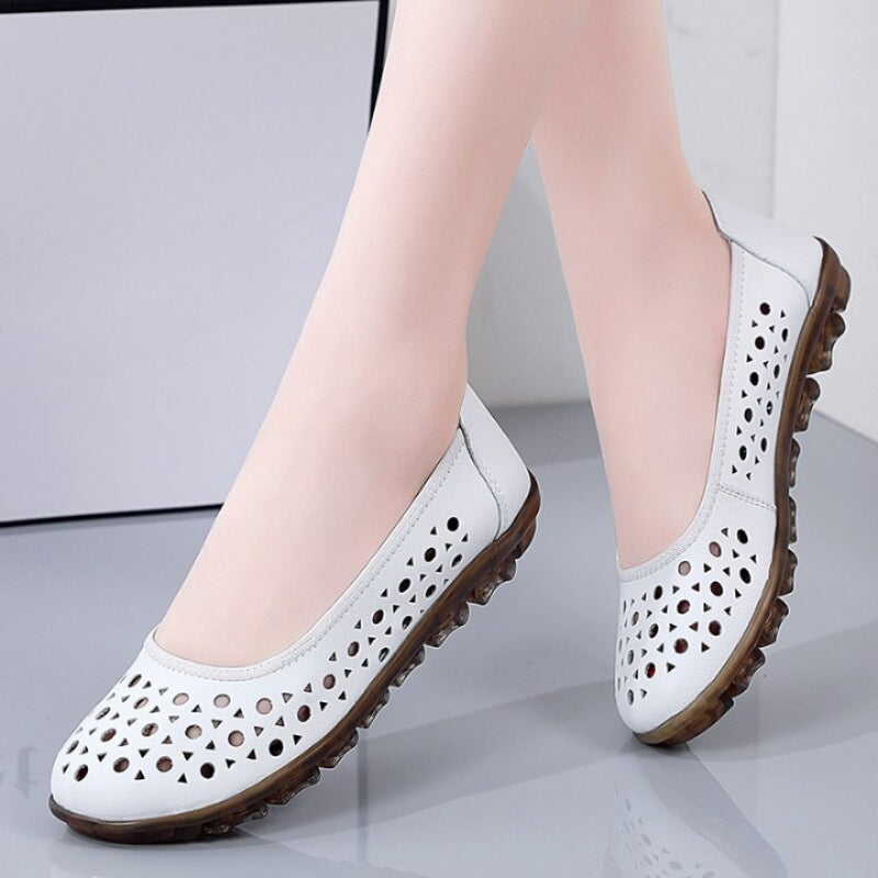 Casual Women Leather Slip On