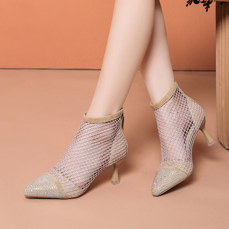 Mesh Hoge Hawken Schengen Heels