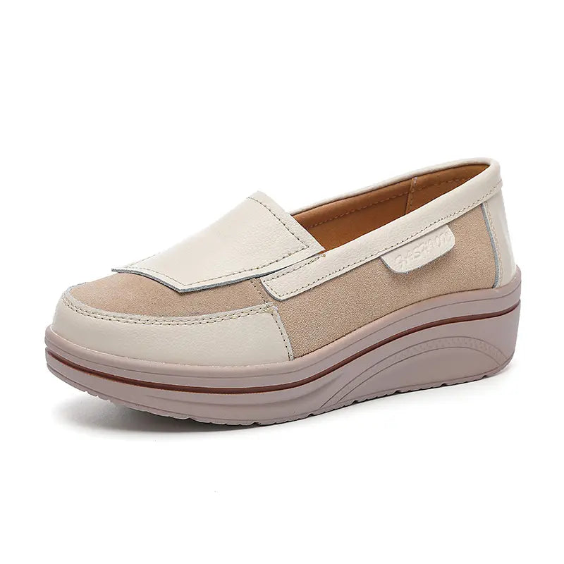 Genuine Leather Moccasins Women's Flat