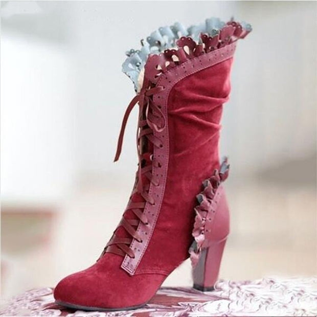 Women Lace Women's High Heel