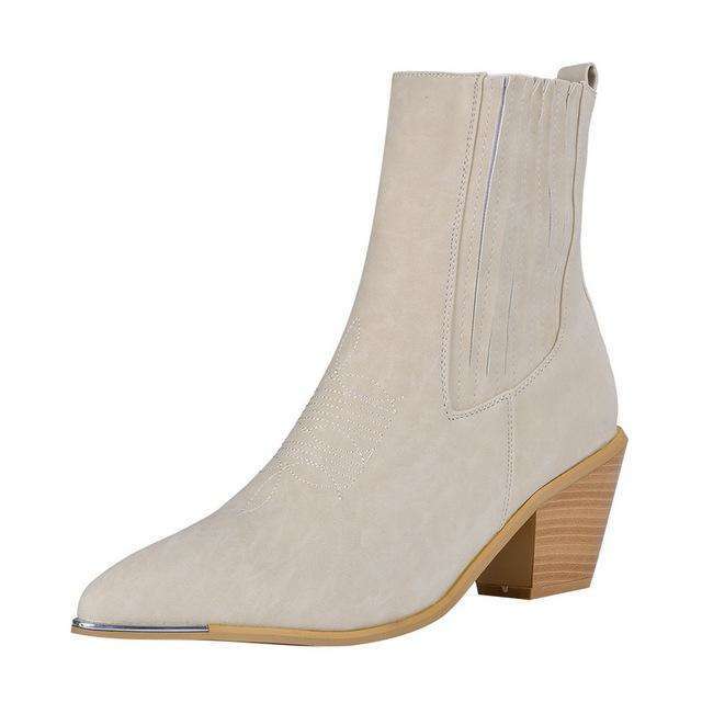 Slim Stretch Pointed Toe Sock Boots