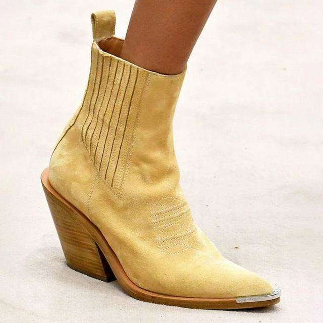 Slim Stretch Pointed Toe Sock Boots