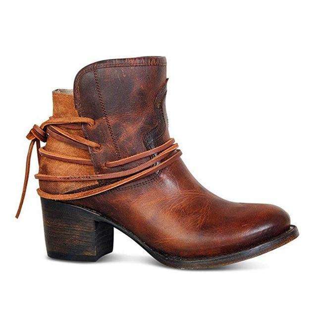 Leather Boots For Fall - Woman Fashion Autumn Boots