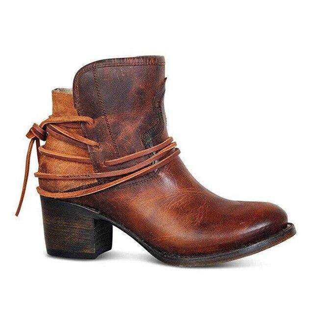 Retro Style Casual - Woman Fashion Spring Boots