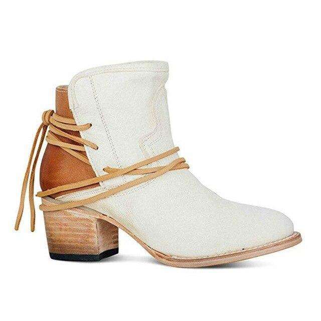 Retro Style Casual - Woman Fashion Spring Boots