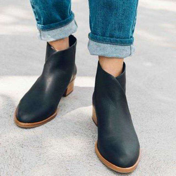 British Style Ankle Length - Woman Fashion Winter Boots