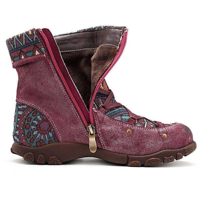 Embroidered Boho Style - Woman Fashion Winter Boots