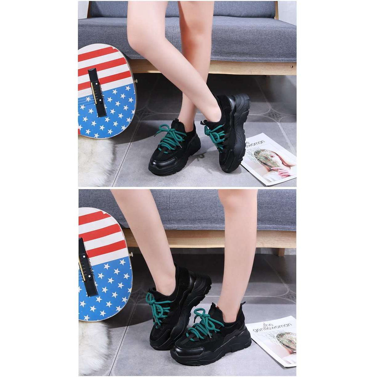 Platform Sneakers - Woman Fashion Spring Boots