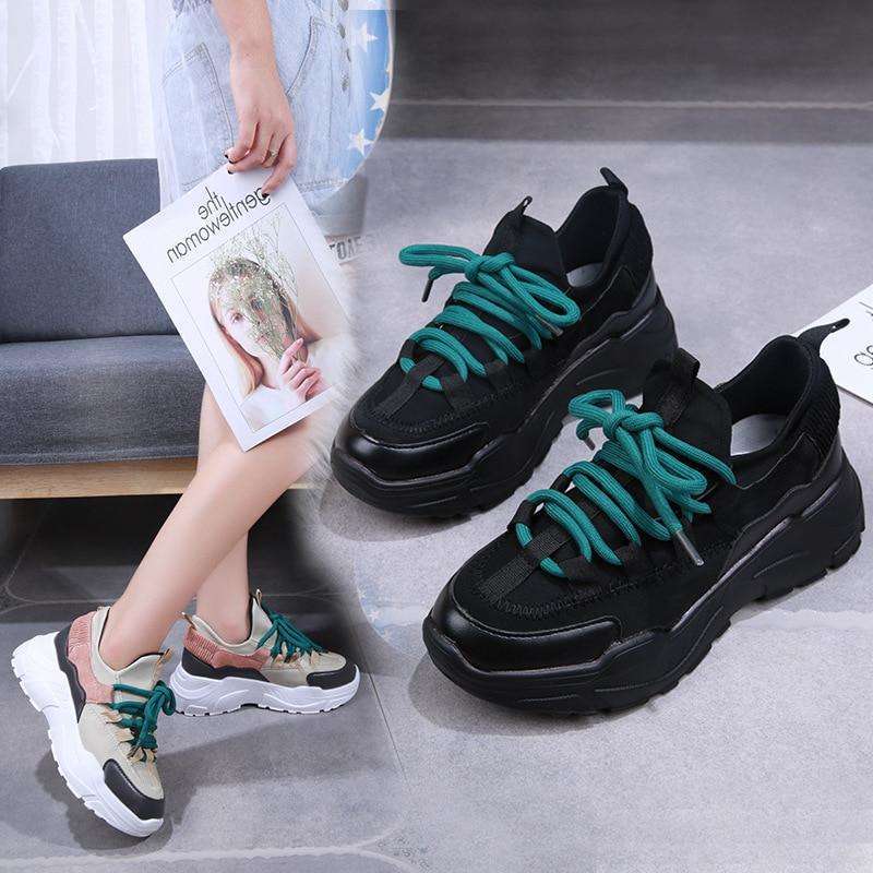 Platform Sneakers - Woman Fashion Spring Boots