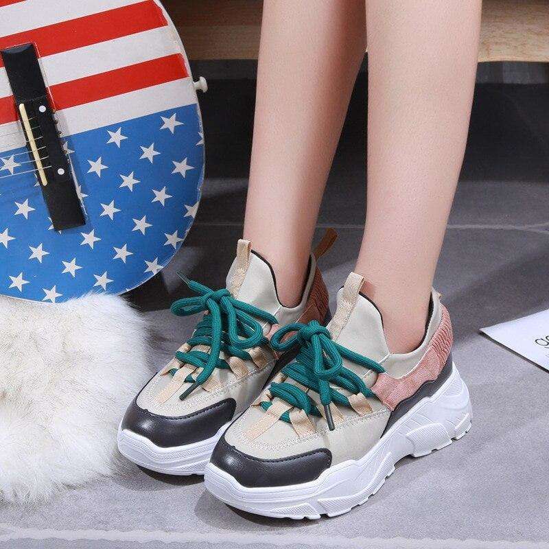 Platform Sneakers - Woman Fashion Spring Boots