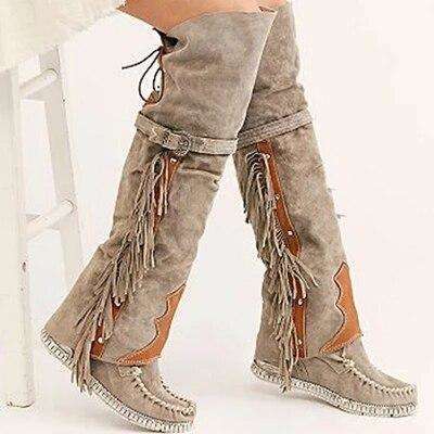 Bohemian Fringe Style - Woman Fashion Winter Boots