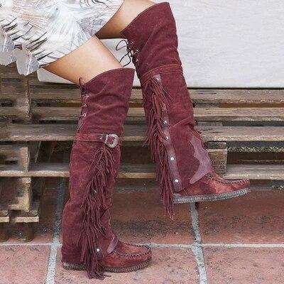 Bohemian Fringe Style - Woman Fashion Winter Boots