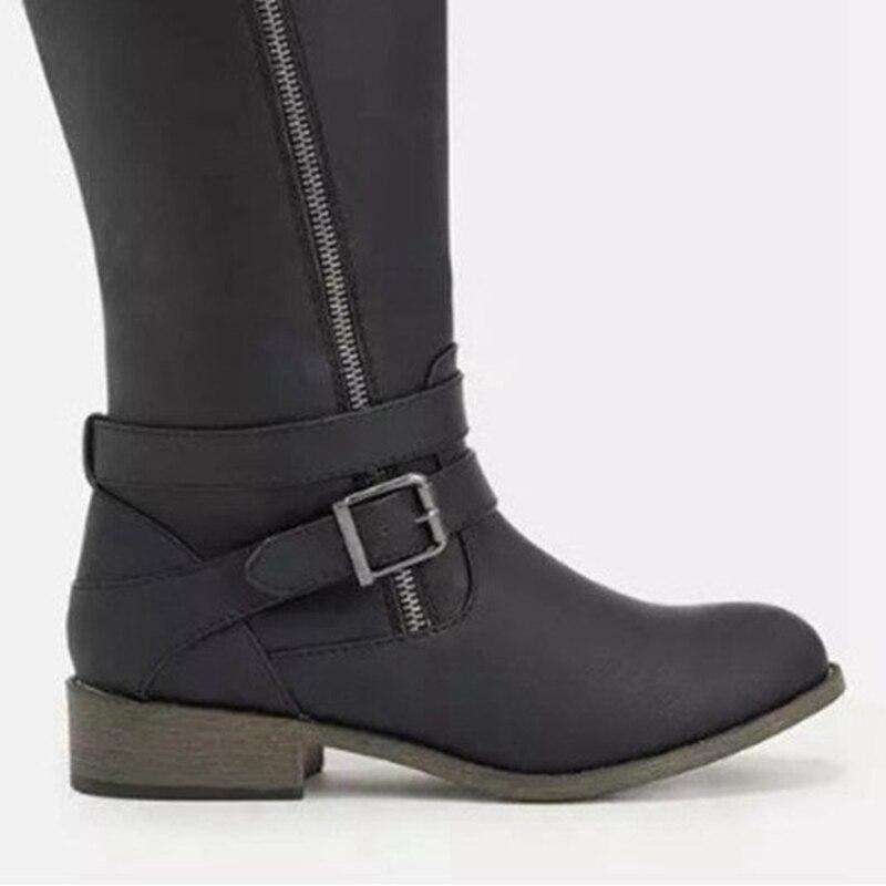 Metal Buckle High Heel - Woman Fashion Winter Boots